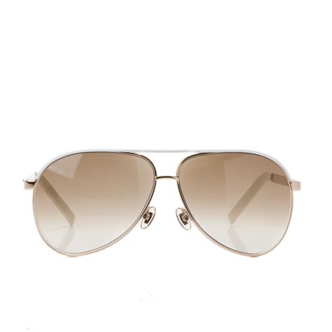 gucci sunglasses gg 1827 white|GUCCI Aviator Sunglasses 1827/S White Gold .